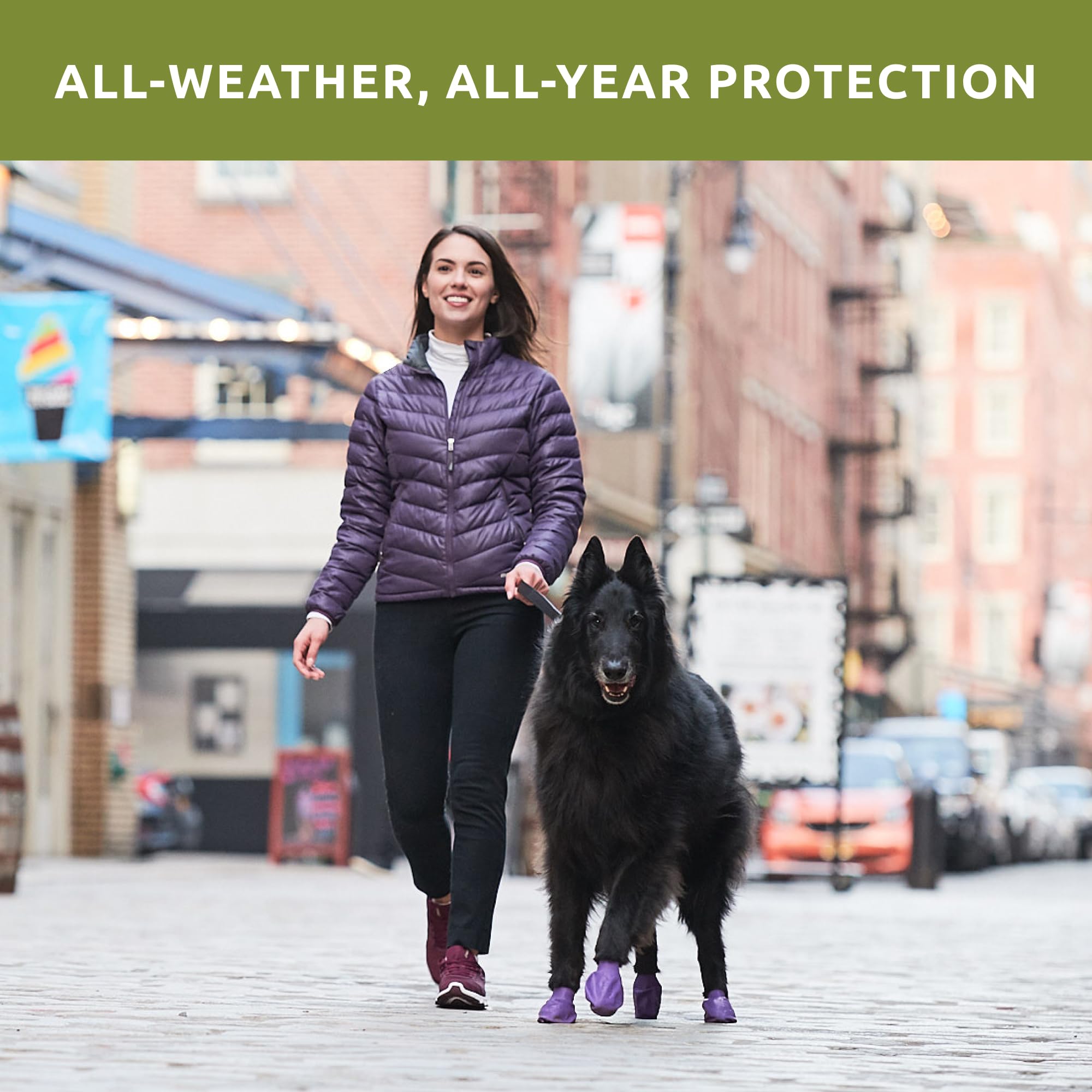 Protex PawZ size chart reference helps pick the right large-paw fit.