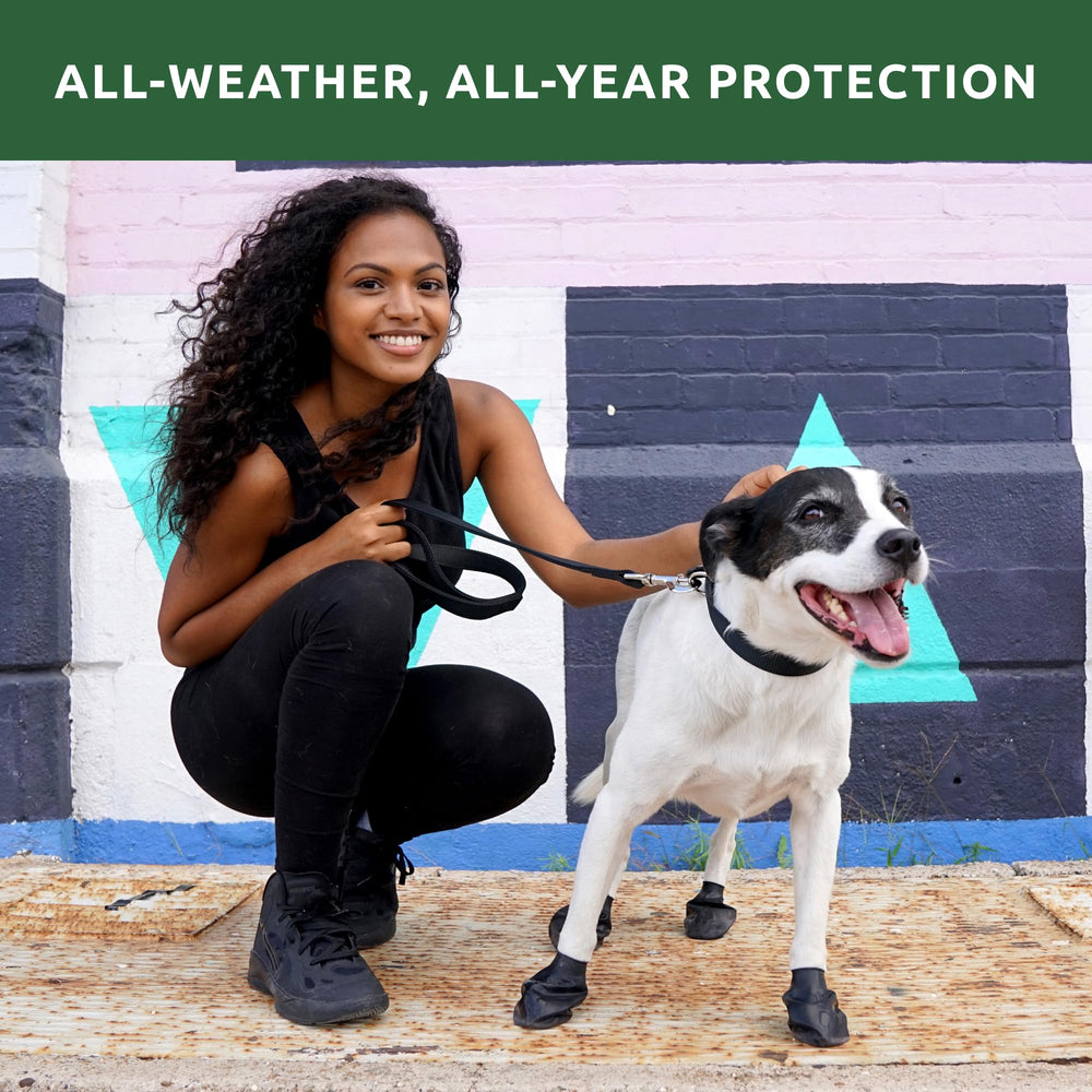 Protex PawZ pull-on design shows easy-on, off convenience during quick outdoor trips.