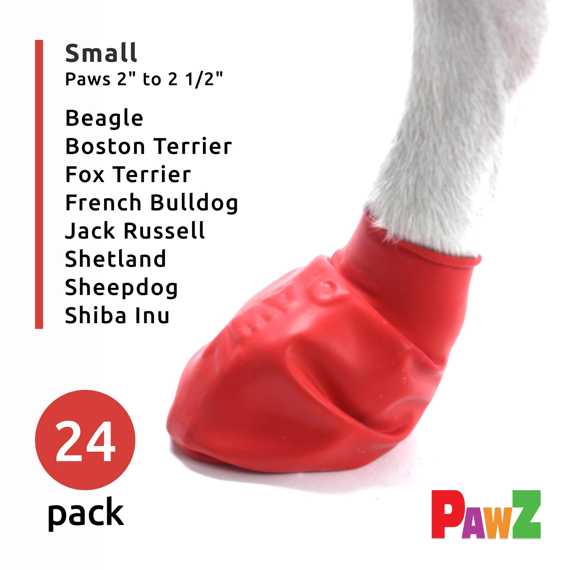 Protex PawZ waterproof boot in rain protects paws during outdoor adventures.