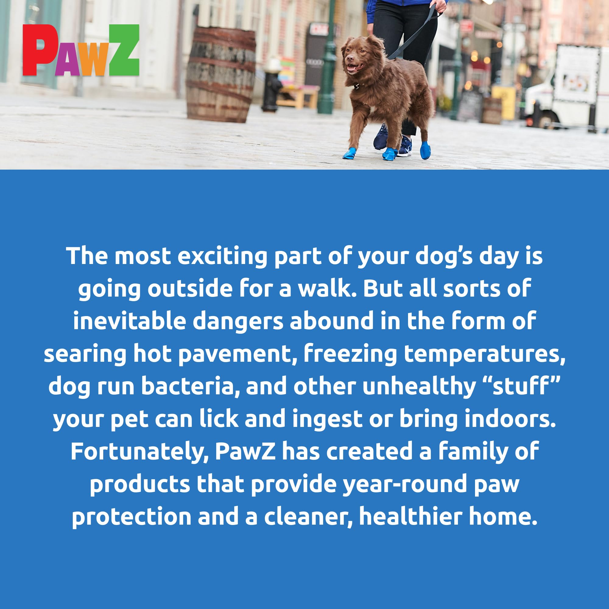 Protex PawZ size chart image helps find the right fit for medium paws.