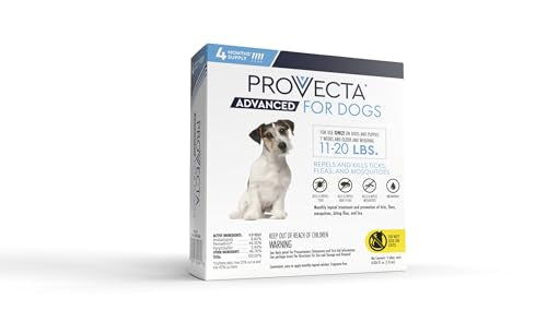 Provecta Advanced for Dogs targeting ticks and mosquitoes for pest prevention.