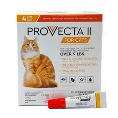 Provecta box front for large cats over 9 lbs, flea prevention.