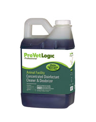 ProVetLogic disinfectant bottle shows concentrated formula for efficient cleaning and odor control