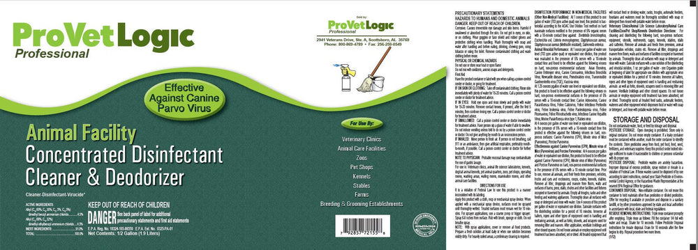 ProVetLogic deodorizer-fresh facility air shows long-lasting scent and cleanliness