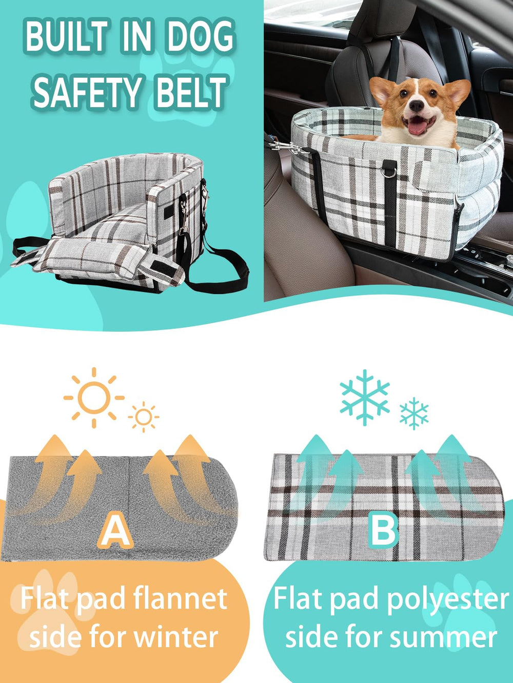 Prpeko adjustable straps with headrests for stable installation