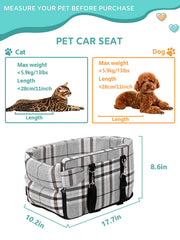 Prpeko center-console dog seat setup with headrest straps