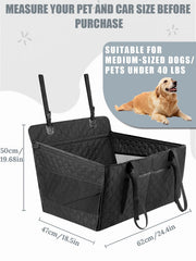 Prpeko dog car seat breathable mesh sides for airflow and comfort