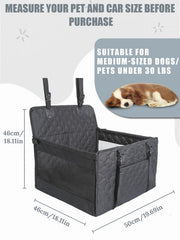 Prpeko dog car seat breathable mesh sides improve airflow and comfort