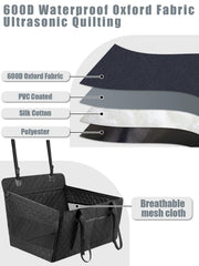 Prpeko dog car seat non-slip backing keeps dog secure during travel