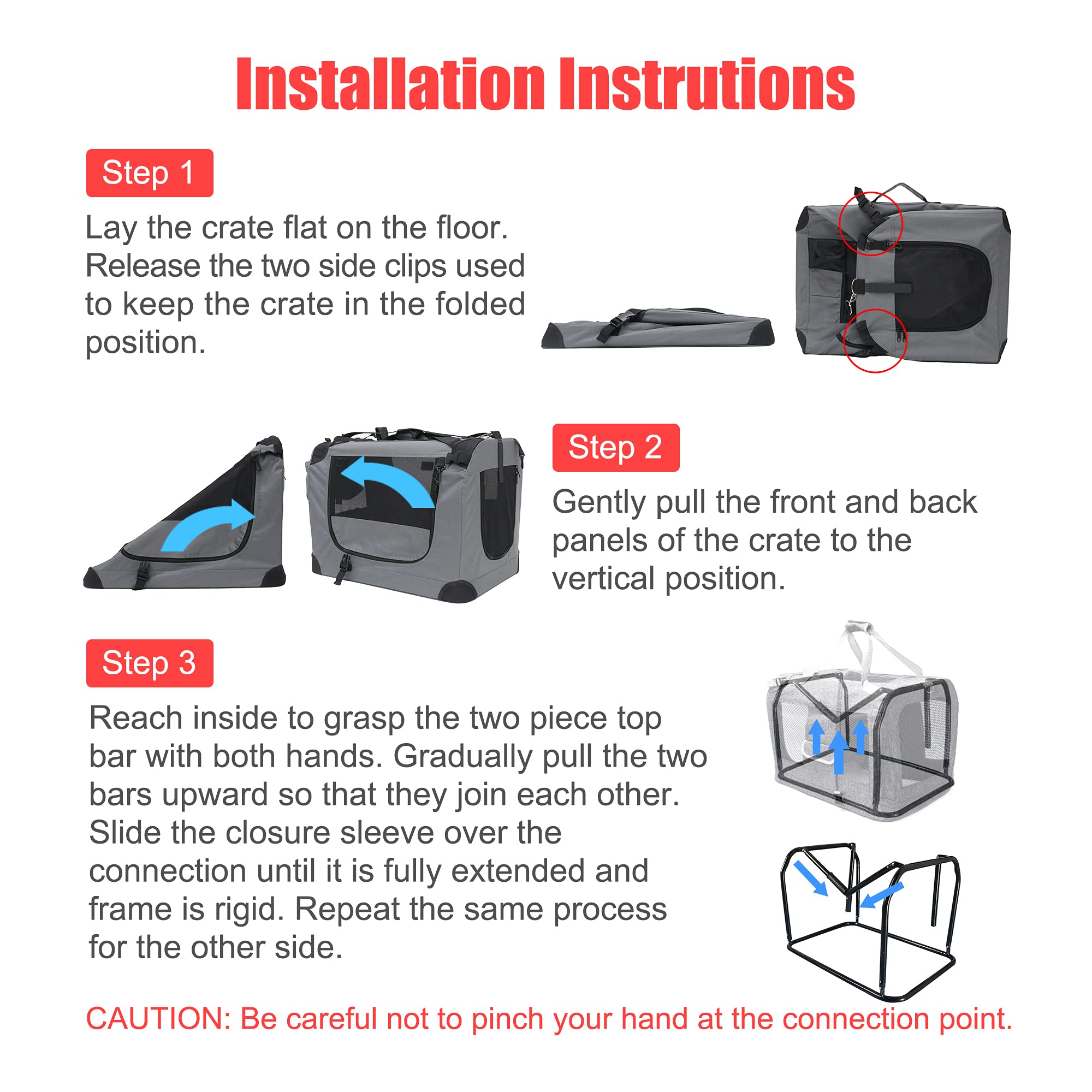 Prutapet large cat carrier removable waterproof mat for quick cleaning and comfort