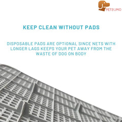 PS KOREA potty tray with perforated grate directs urine to pads for tidy indoor use.