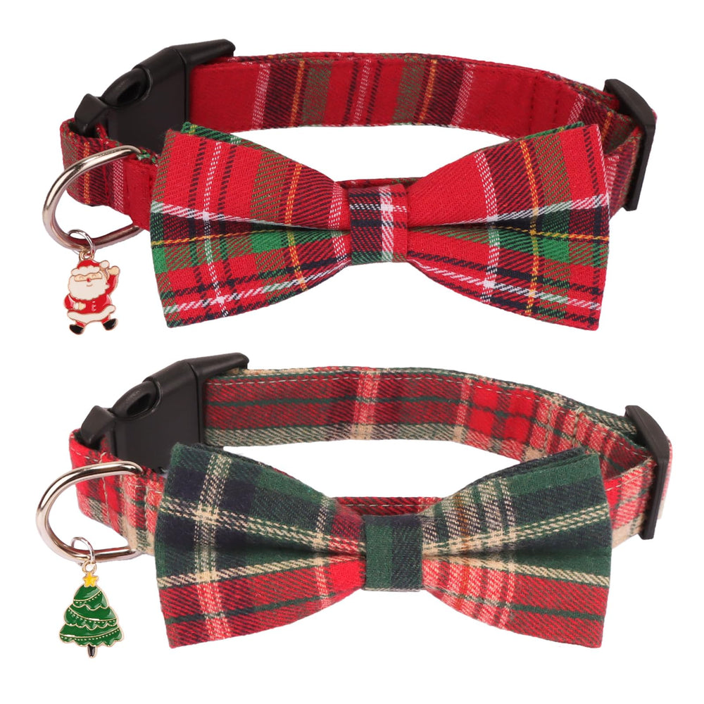 PTDECOR adjustable collar with removable bowtie for versatile holiday outfits