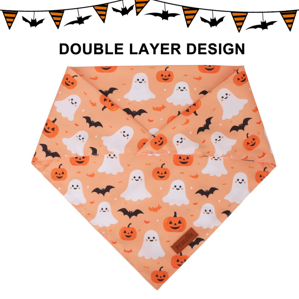 PTDECOR Halloween dog bandana photo-ready accessory for occasions and daily wear