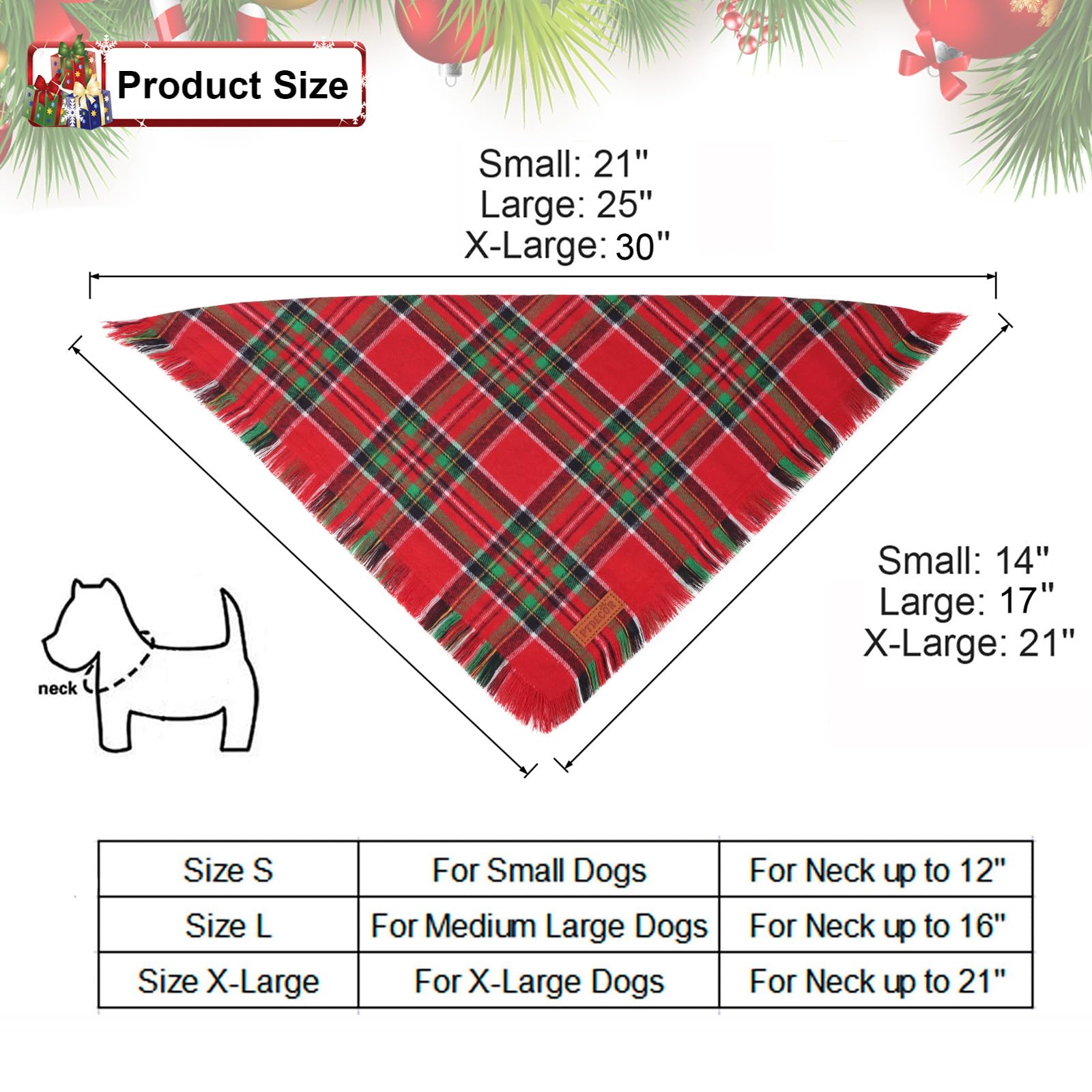 PTDECOR X-Large dog bandana worn during festive gatherings