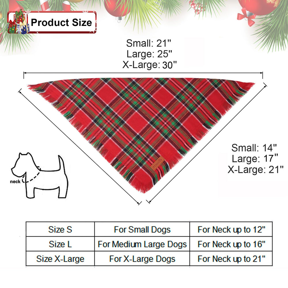 PTDECOR X-Large dog bandana worn during festive gatherings