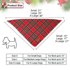 PTDECOR X-Large dog bandana worn during festive gatherings