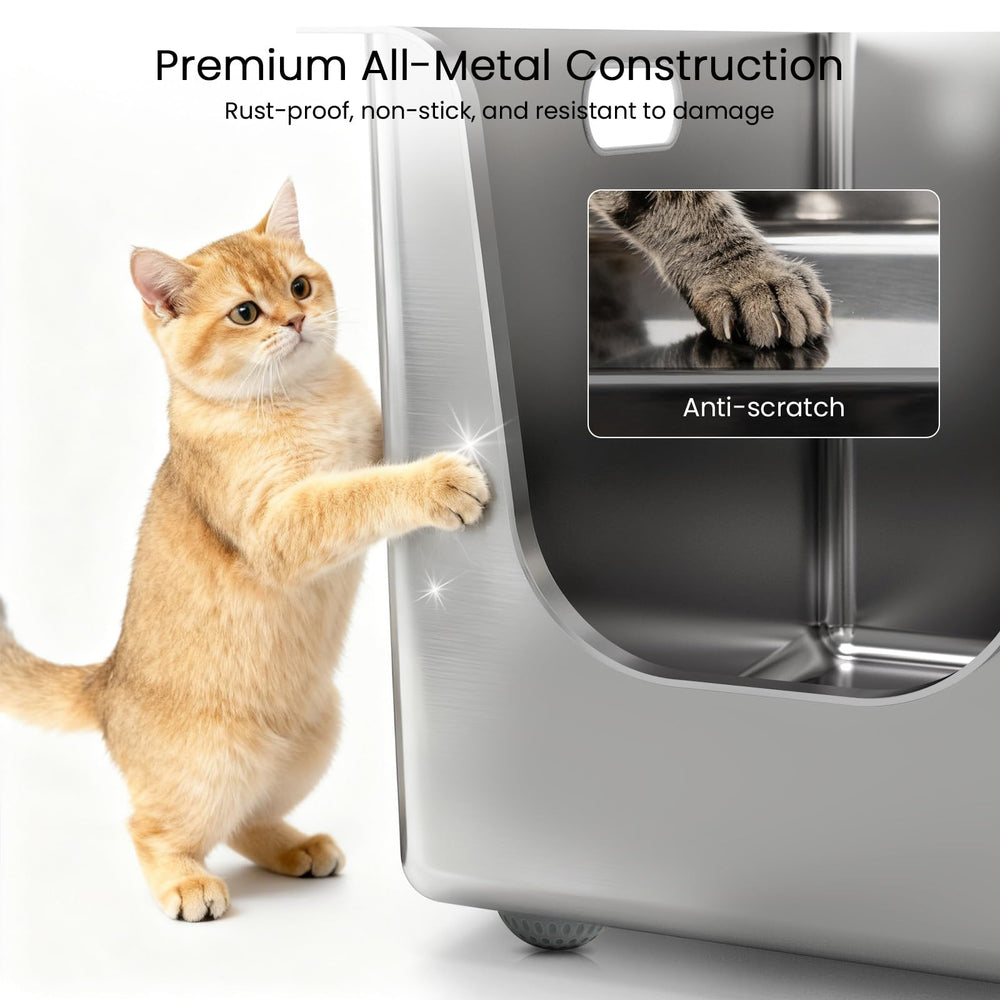 PTFFF curved-entry design eases access for kittens and seniors.