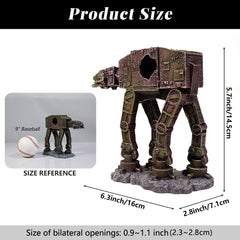 PTFJZ resin fish-tank decor details highlight durability and easy cleaning.