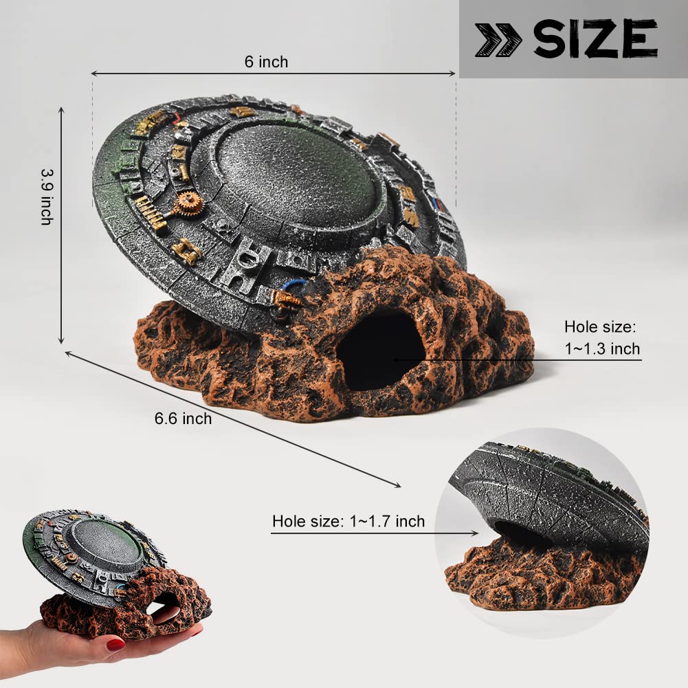 PTFJZ UFO flying saucer base remains stable on the tank bottom