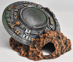 PTFJZ UFO flying saucer decor creates a mysterious underwater focal point in your tank