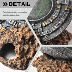 PTFJZ UFO flying saucer betta habitat offers hiding spot and enrichment
