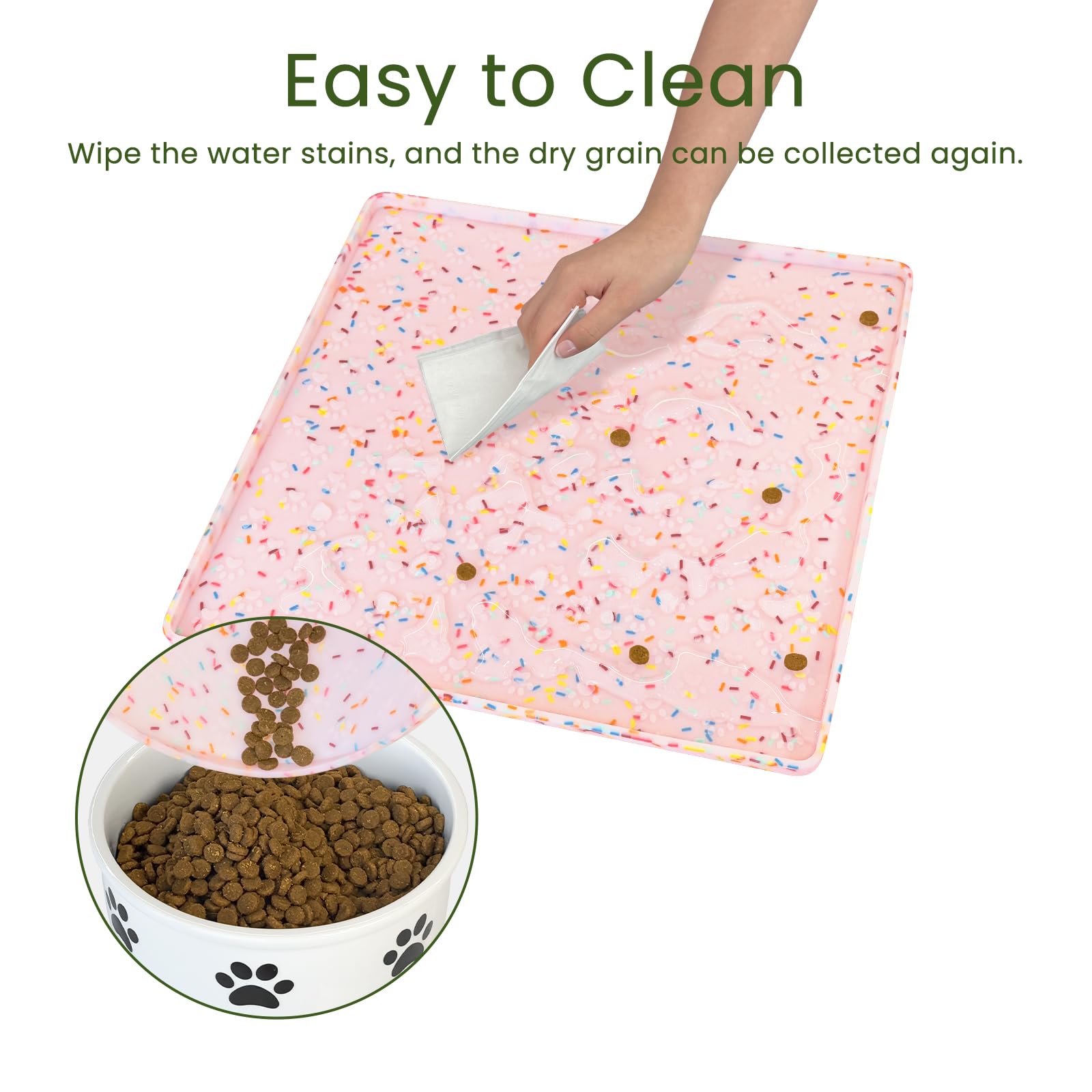 Ptlom base para fuentes para gatos rosa