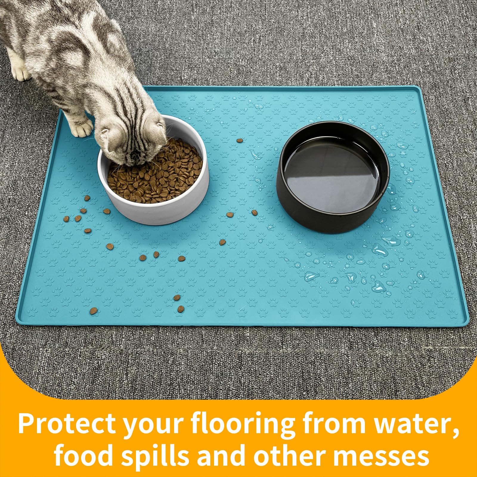 Ptlom large placemat accommodates various bowl sizes