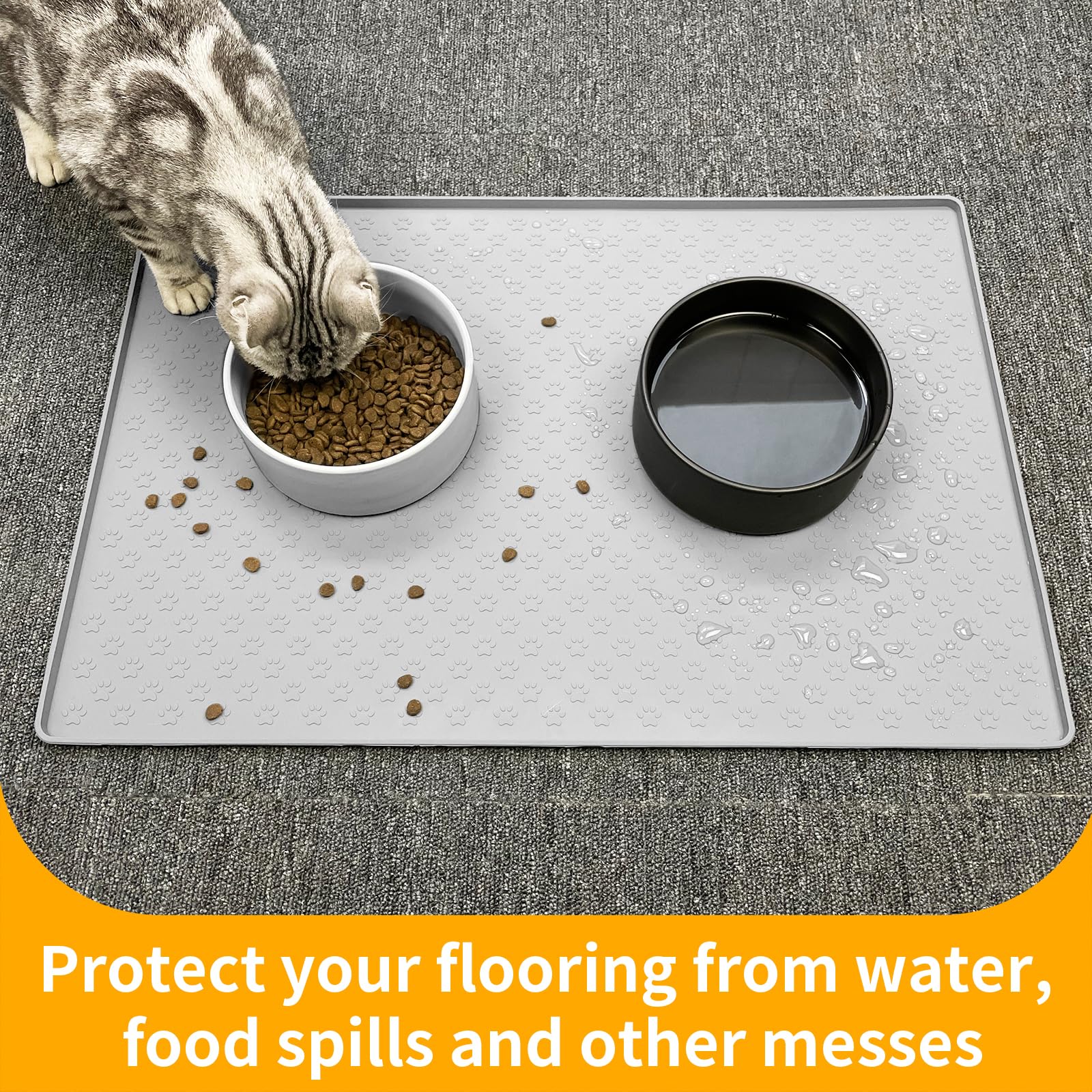 Ptlom easy-clean mat is dishwasher-safe and quick to wipe