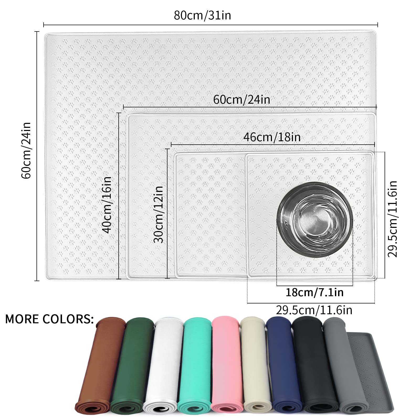 Ptlom placemat anti-slip cushion prevents bowl sliding during meals.