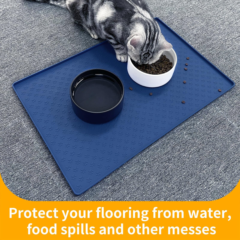 Ptlom placemat offers bowl stability to reduce spills.