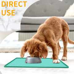 Ptlom placemat protects floors from spills and splashes during meals