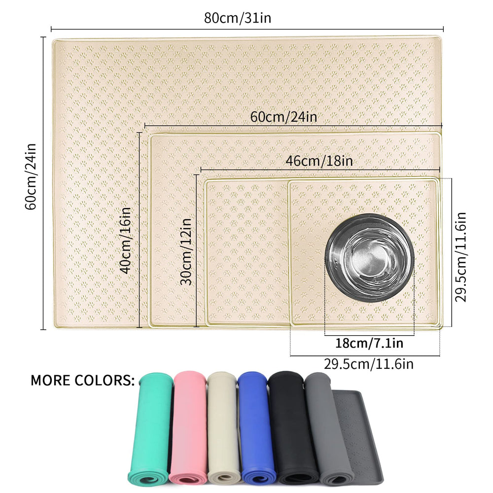 Ptlom placemat close-up highlights non-slip edge for bowl stability.