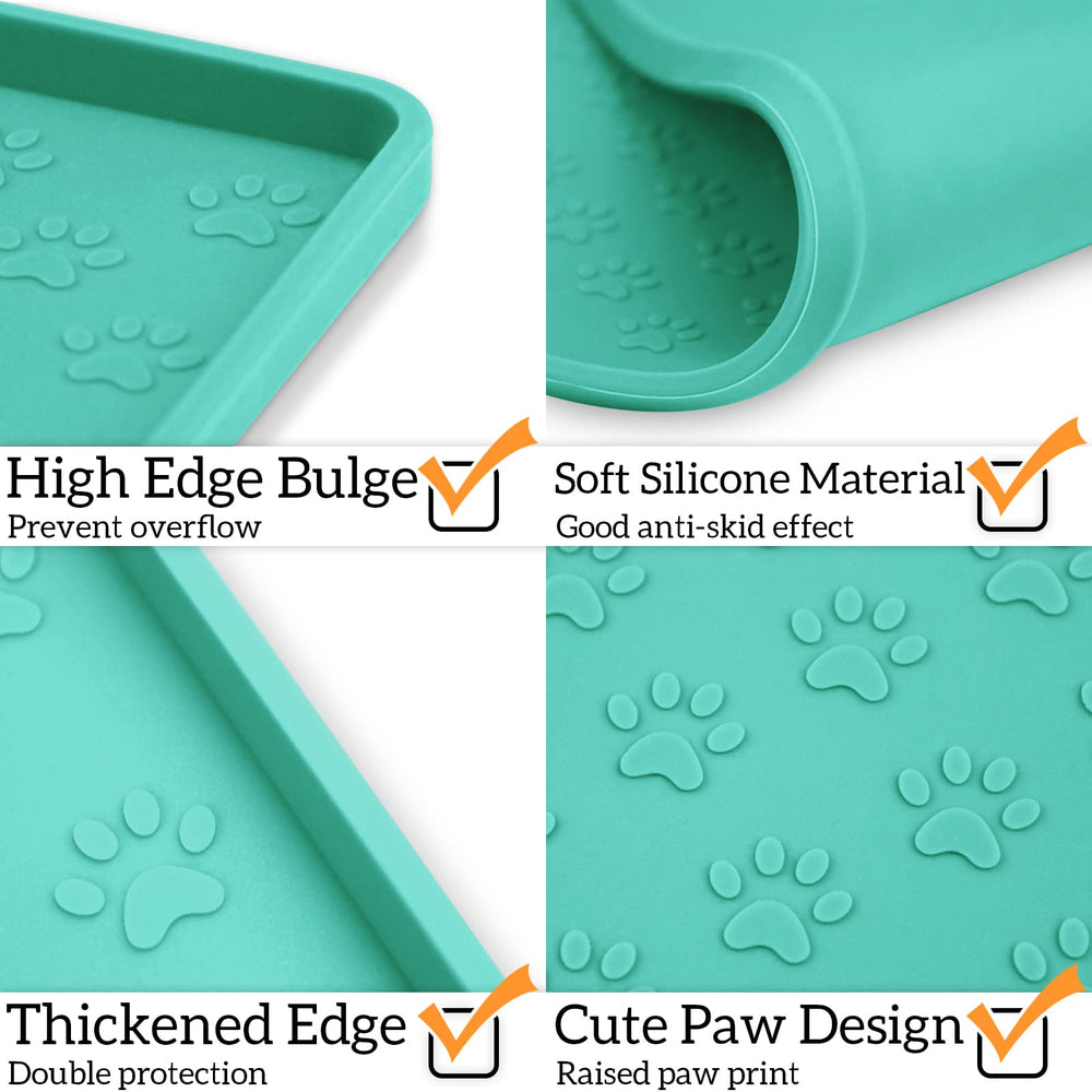 Ptlom placemat waterproof surface keeps liquids contained for easy cleanup after meals