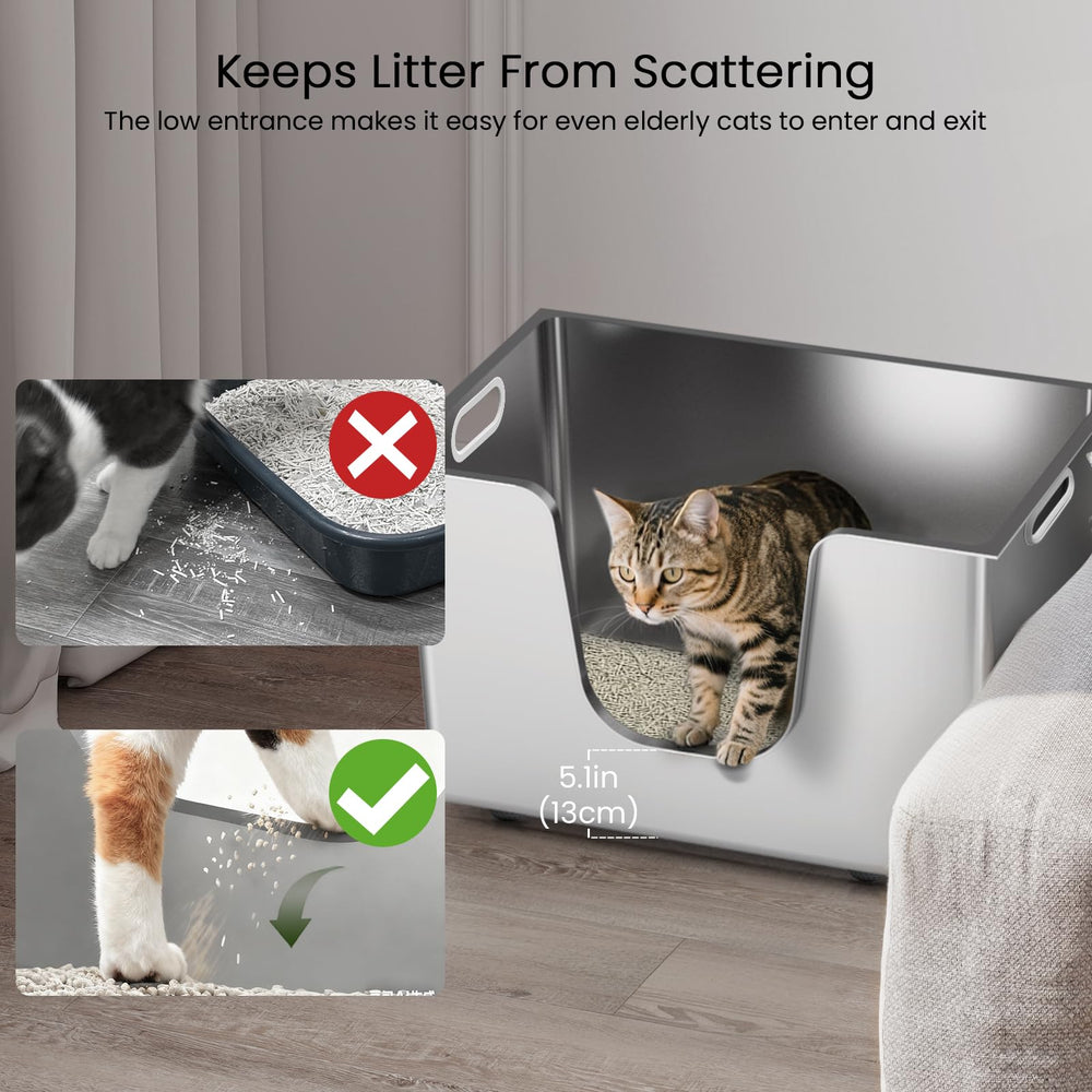 Ptlom odor-free stainless steel maintains a fresher, more hygienic space.