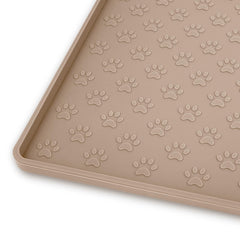 Ptlom tapete-alimentacion-silicona: mantiene limpio el área de comida de perros y gatos.