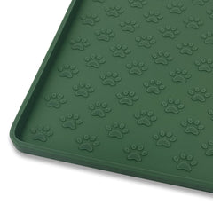 Ptlom tapete para mascotas en silicona, diseño anti deslizante para tazones estables