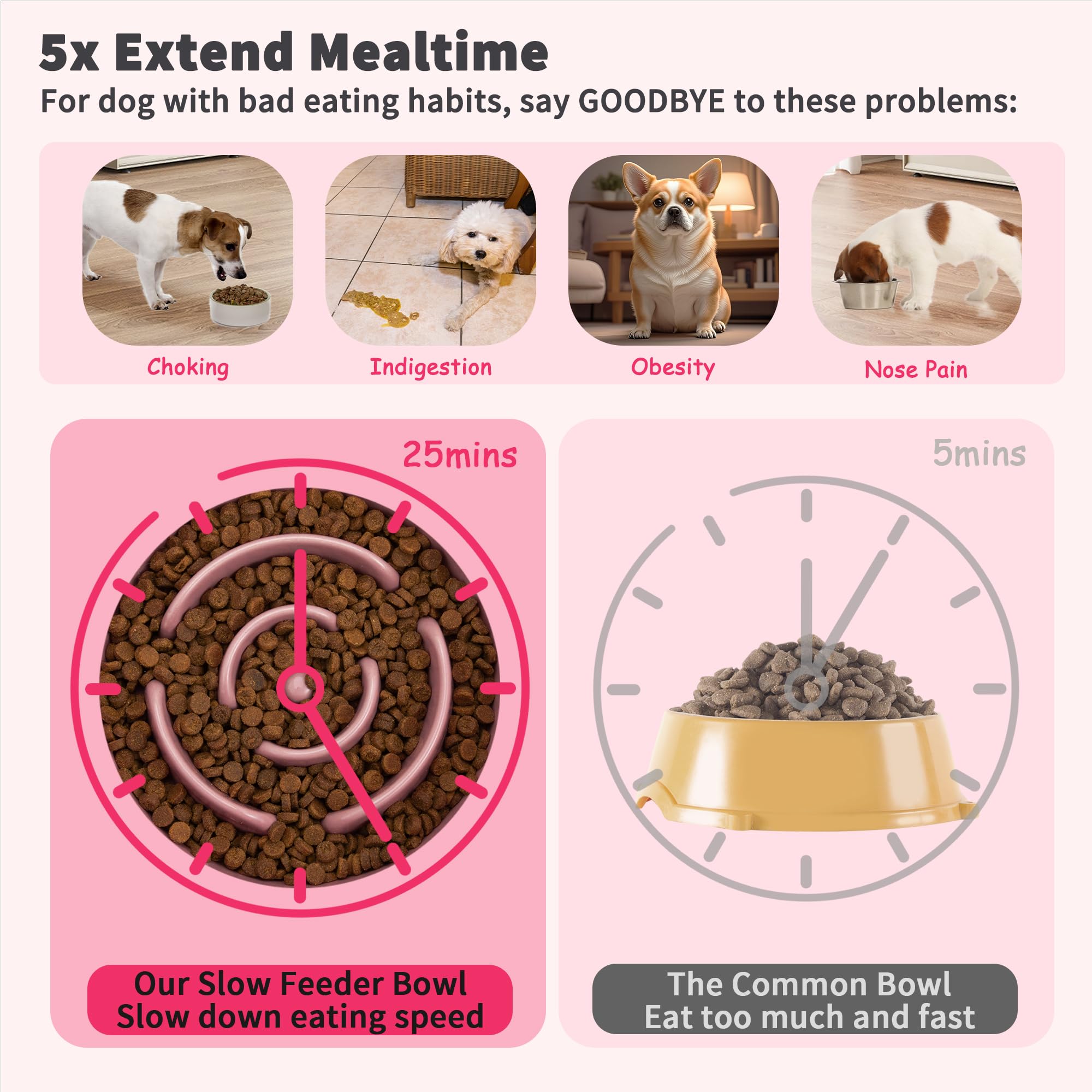 PTOBER bamboo stand eco-friendly supports elevated feeding height