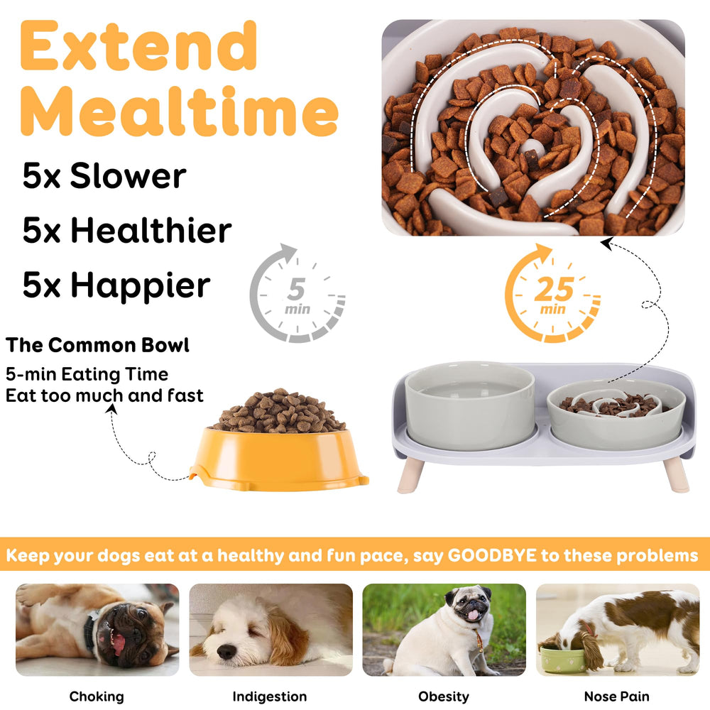 PTOBER ceramic dog bowls are dishwasher safe for easy cleanup.