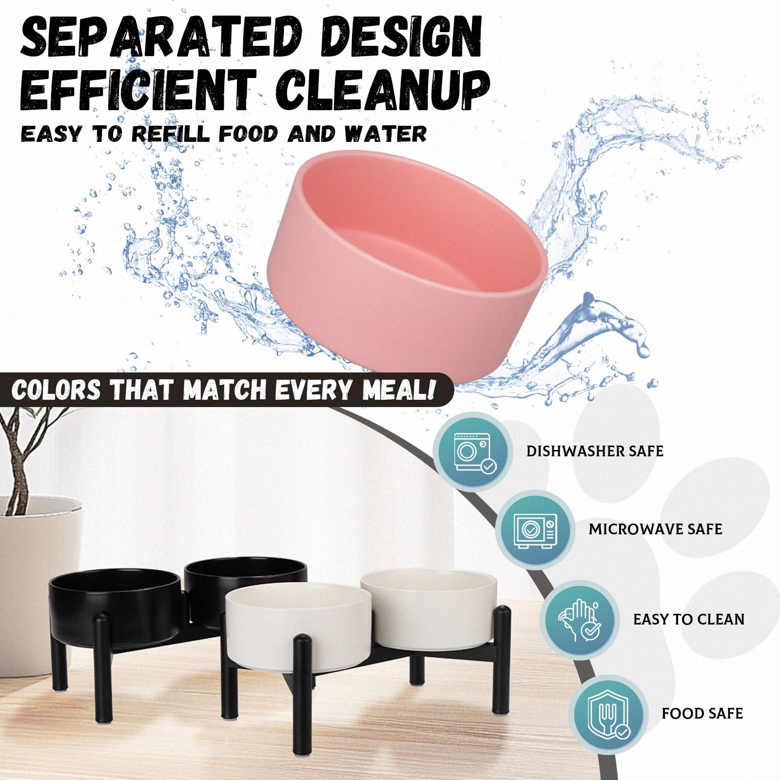PTOBER dishwasher-microwave-safe-bowls shown for easy cleaning.