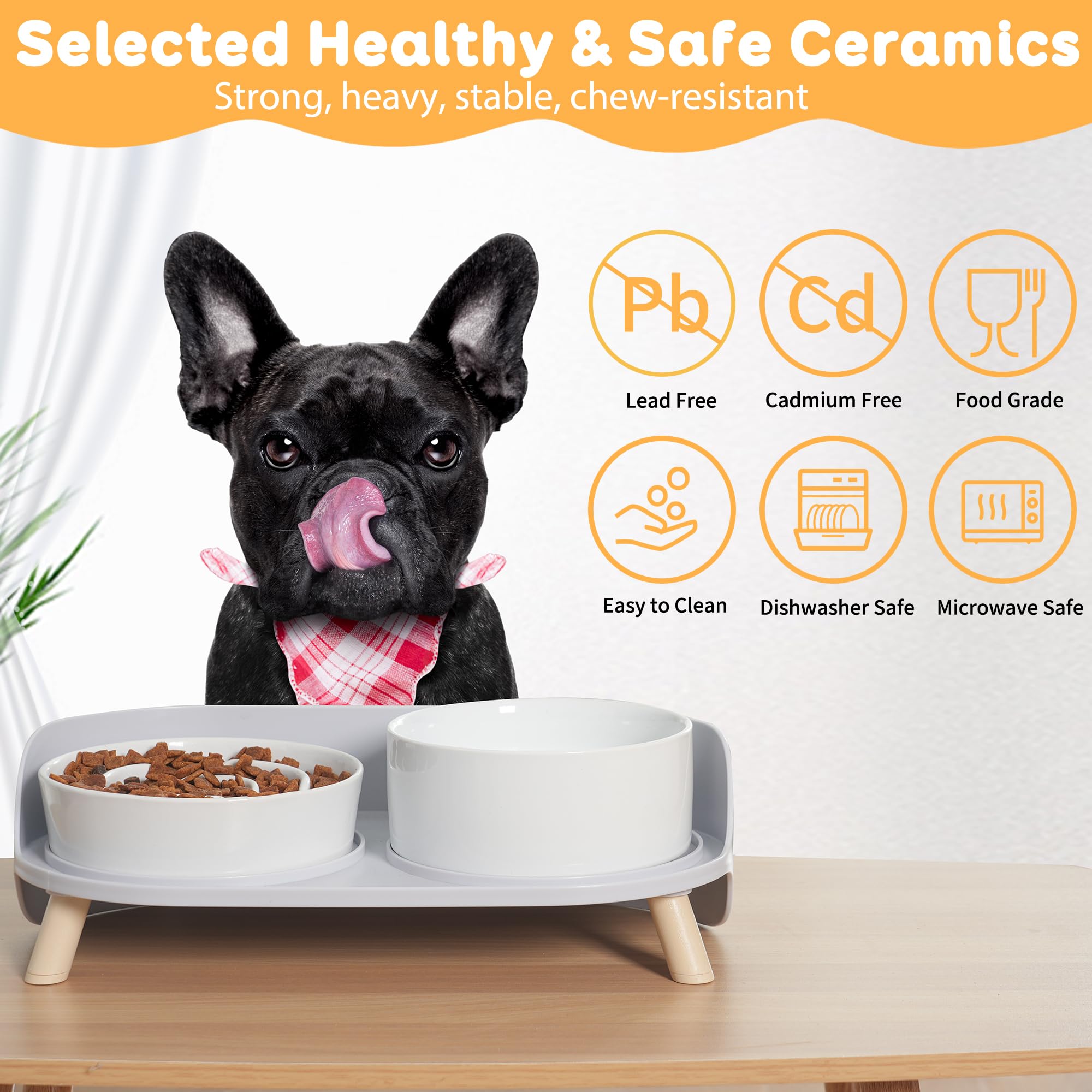 PTOBER dishwasher and microwave-safe bowls allow quick cleanup.