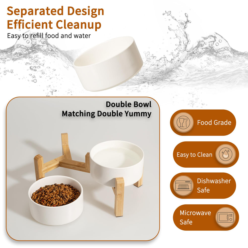 PTOBER multi-size bowls image demonstrates suitability for small and medium dogs.