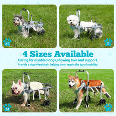 PTWSF dog wheelchair aviation-grade aluminum frame for durable daily use.