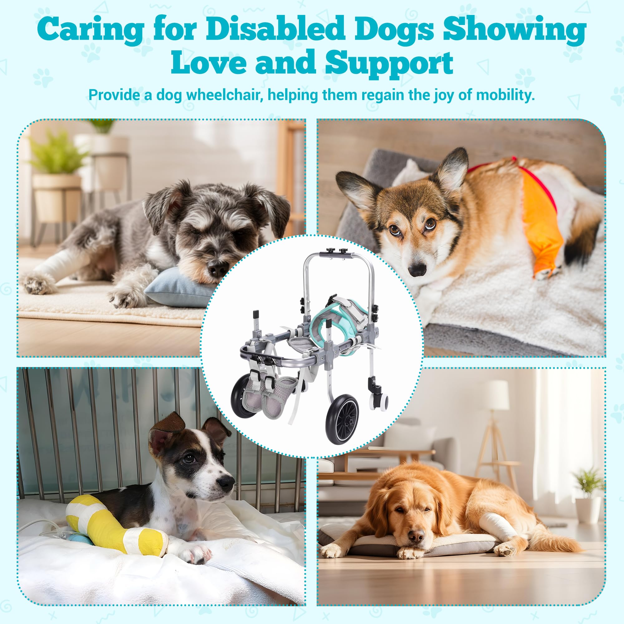 PTWSF Dog Wheelchair chest support pad delivers improved comfort and secure fit