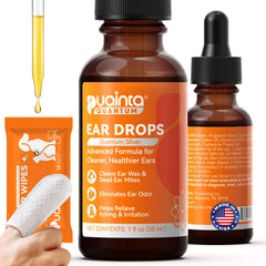 puainta dog ear drops finger cots in use for mess-free, precise application.
