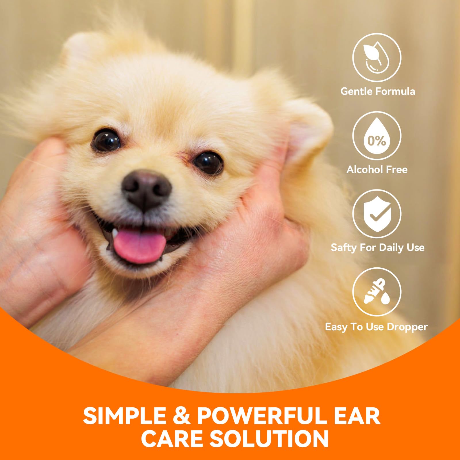 PUAINTA dog ear cleaner showing odor control and fresh environment