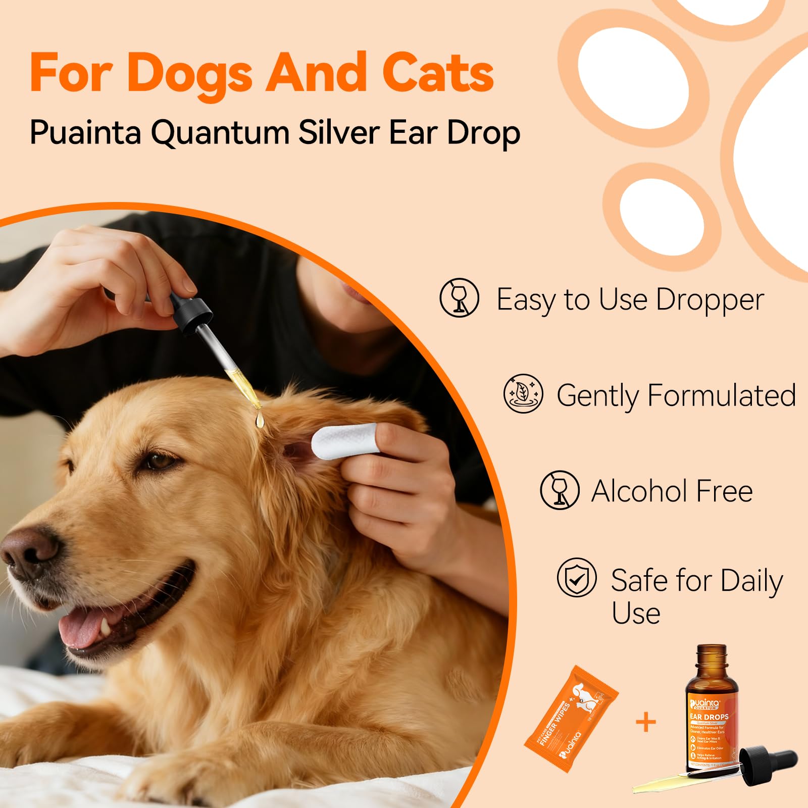 puainta quantum silver ear cleaner close-up emphasizes wax removal and freshness.