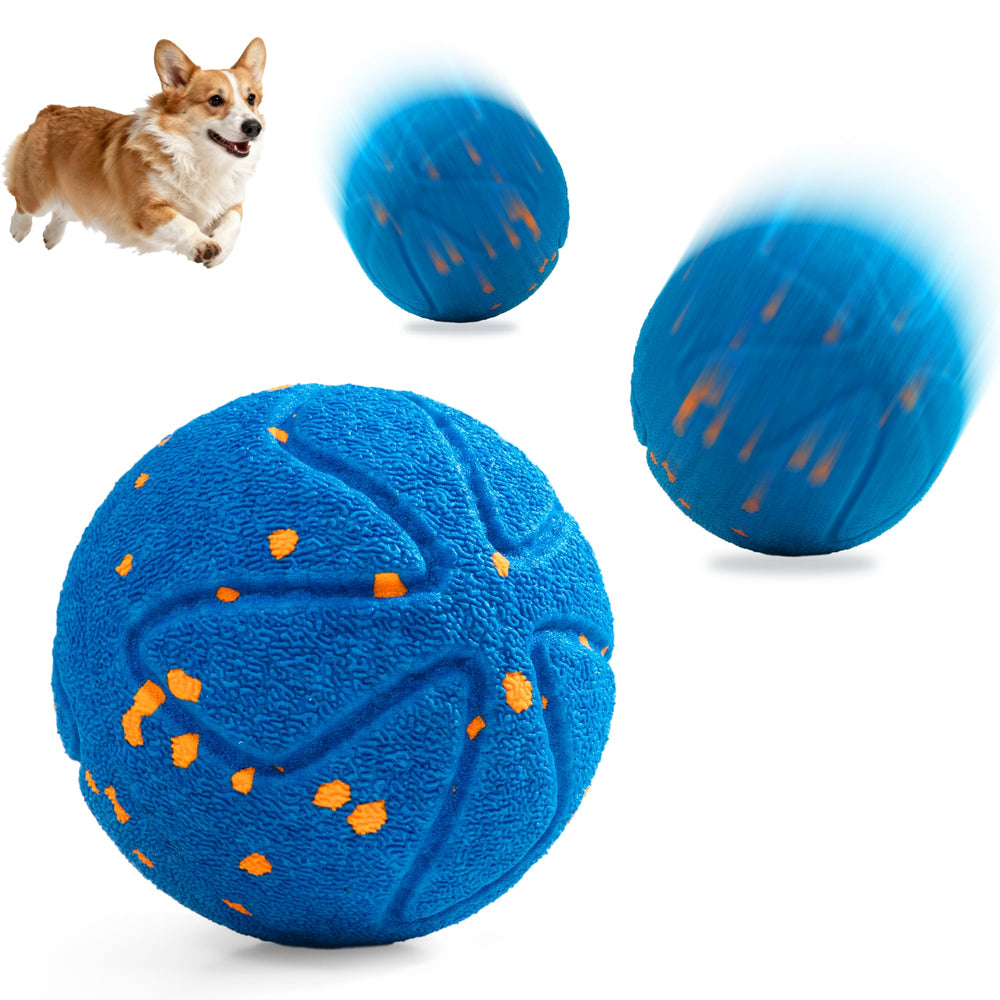 Pubialo bola interactiva para perros con luz rosa, ideal para juego activo en interiores.