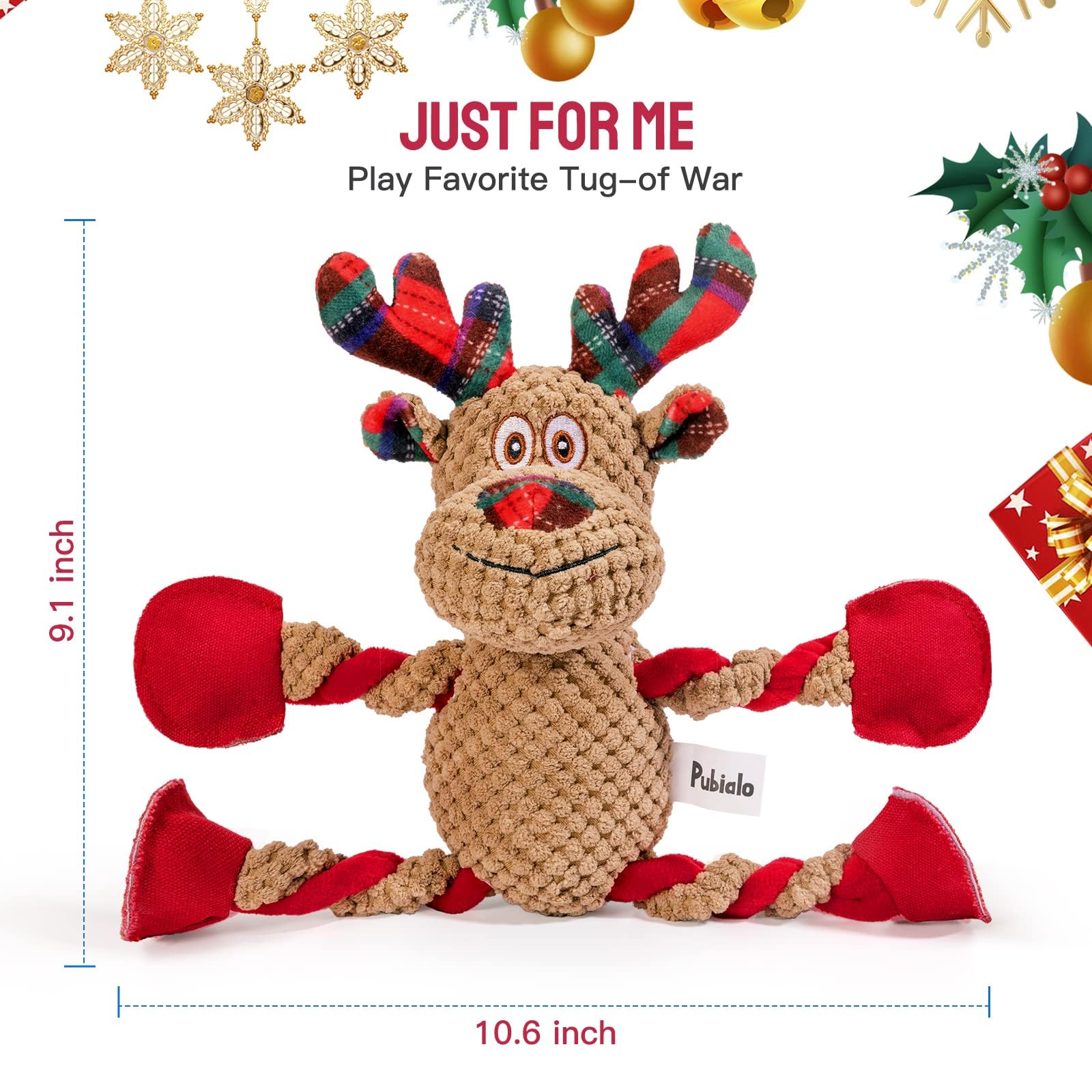 Pubialo safe chew dog toy crafted from non-toxic materials for responsible play.