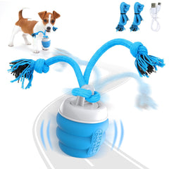 PUHOHUN dog ball blue rolling action encourages independent play and mental stimulation.