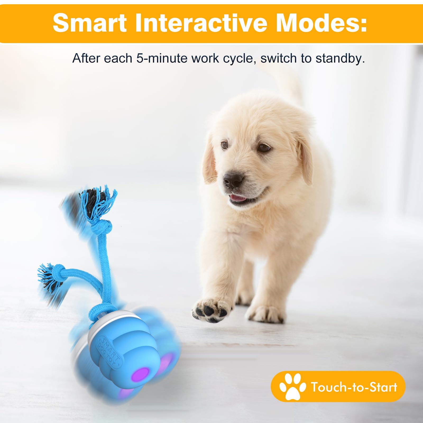 PUHOHUN indoor dog toy blue entertainment keeps pups busy at home.